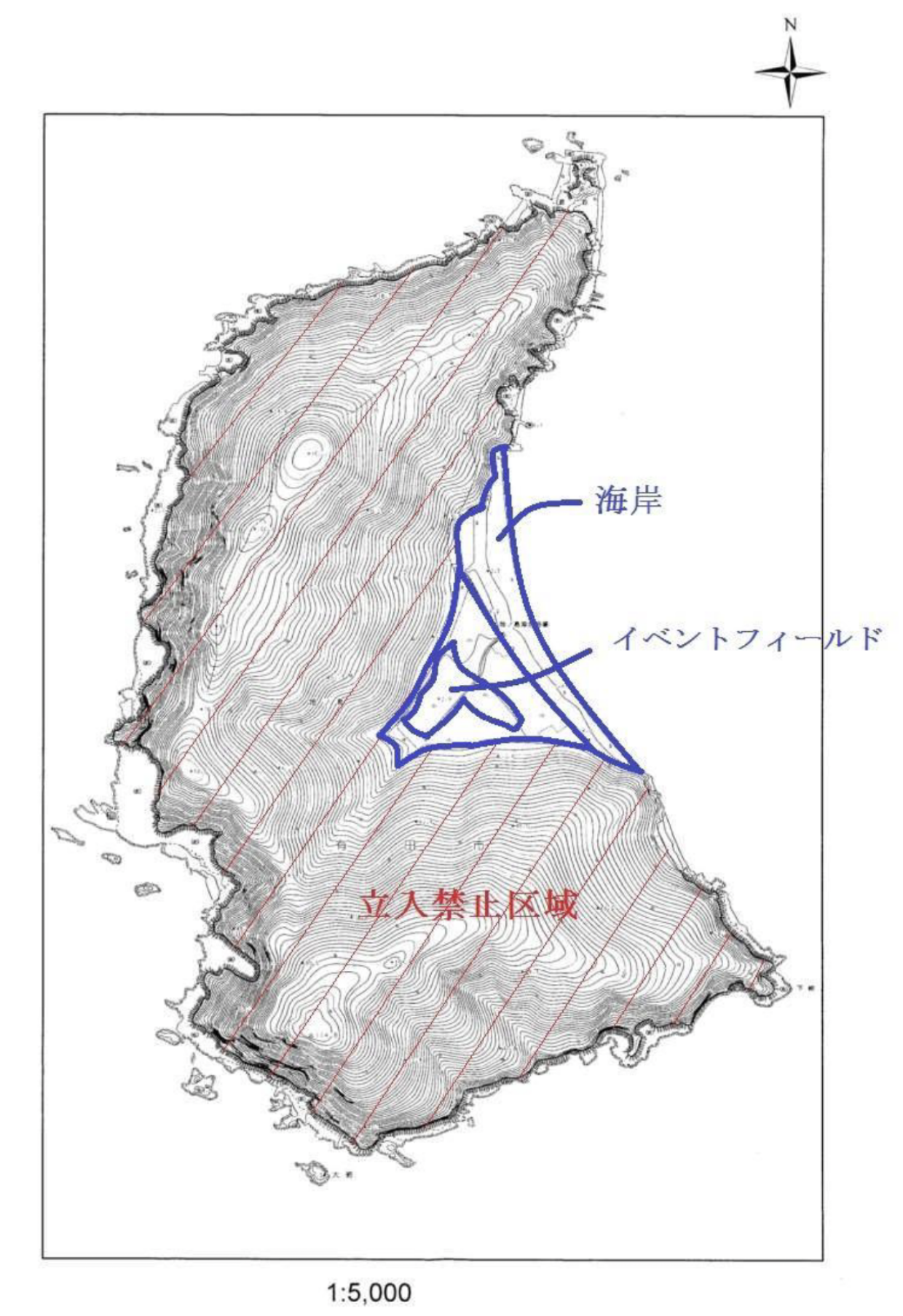 地ノ島案内図